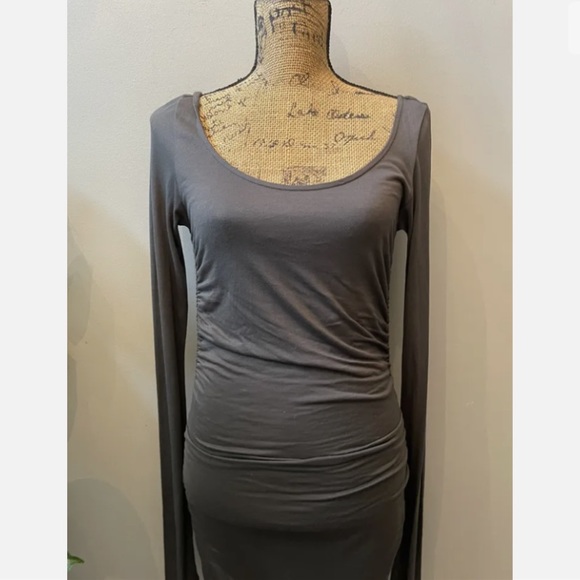 All Saints ‘Milla’ Long Sleeved Ruched Dress - Picture 8 of 12